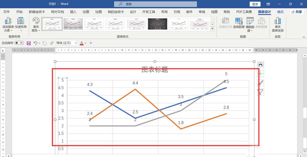 word折线图怎么添加垂直线插图2