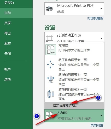 excel自定义打印缩放比例怎么调 设置打印缩放比例的步骤插图2