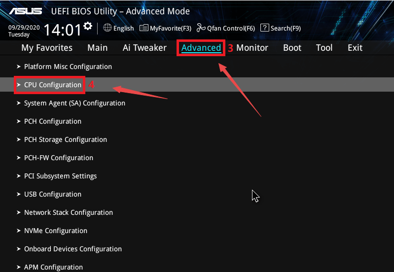 华硕win10怎么开启VT虚拟化 华硕bios打开虚拟化功能插图2 华硕win10怎么开启VT虚拟化 华硕bios打开虚拟化功能插图2